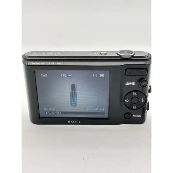 Sony Digital Camera Cybershot DSC-W800 20.1MP Tested Works. No Charger VG Cond